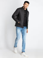 Mens Quilted Reversible High Neck Jacket