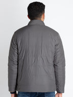Mens Quilted Reversible High Neck Jacket
