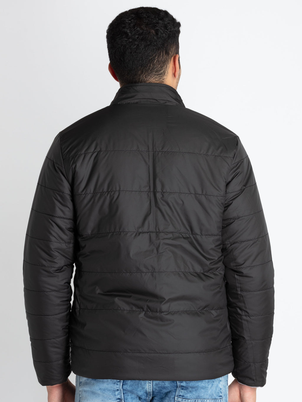 Mens Quilted Reversible High Neck Jacket