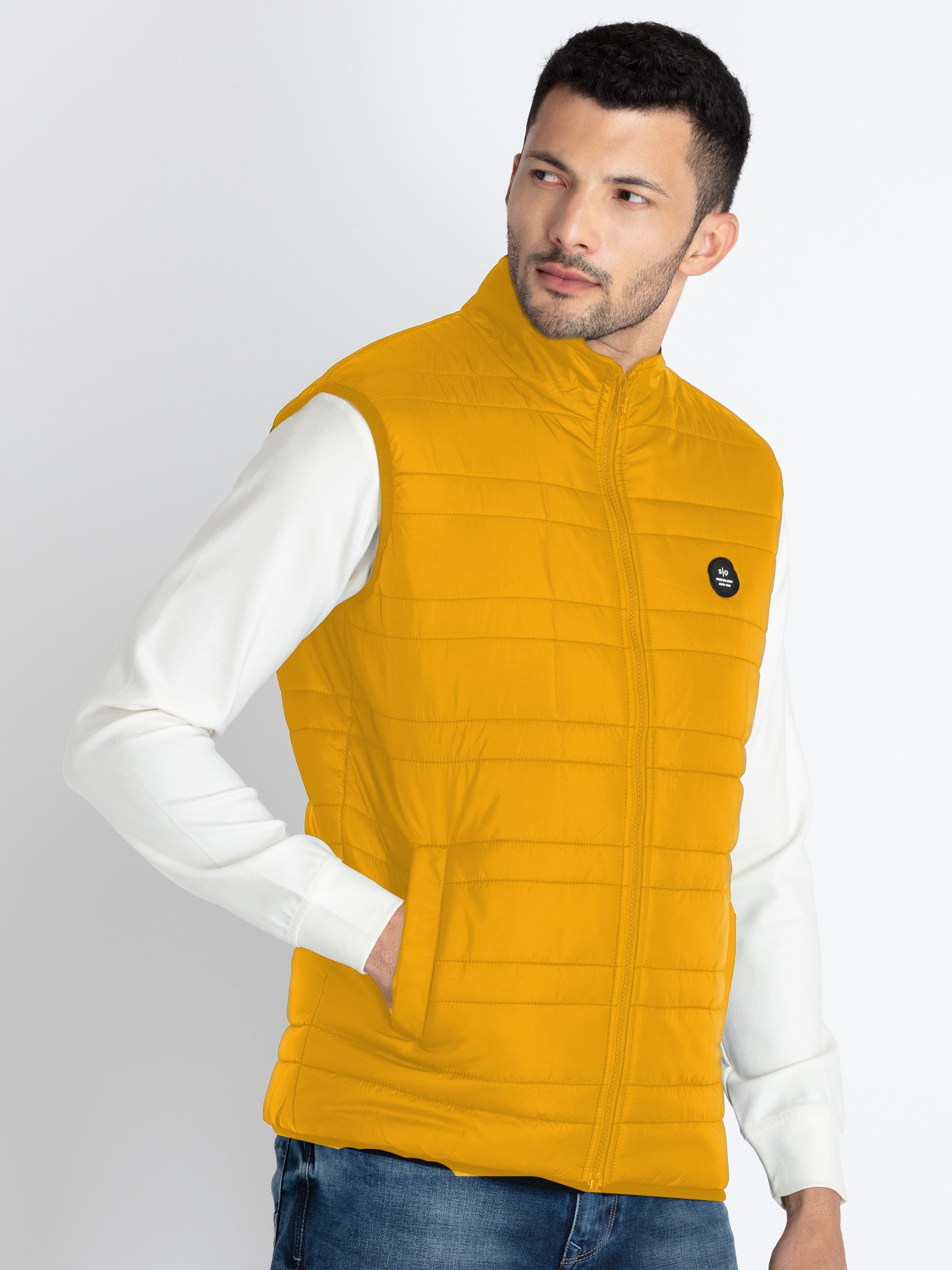 Mens Quilted Puffer Sleeveless Jacket