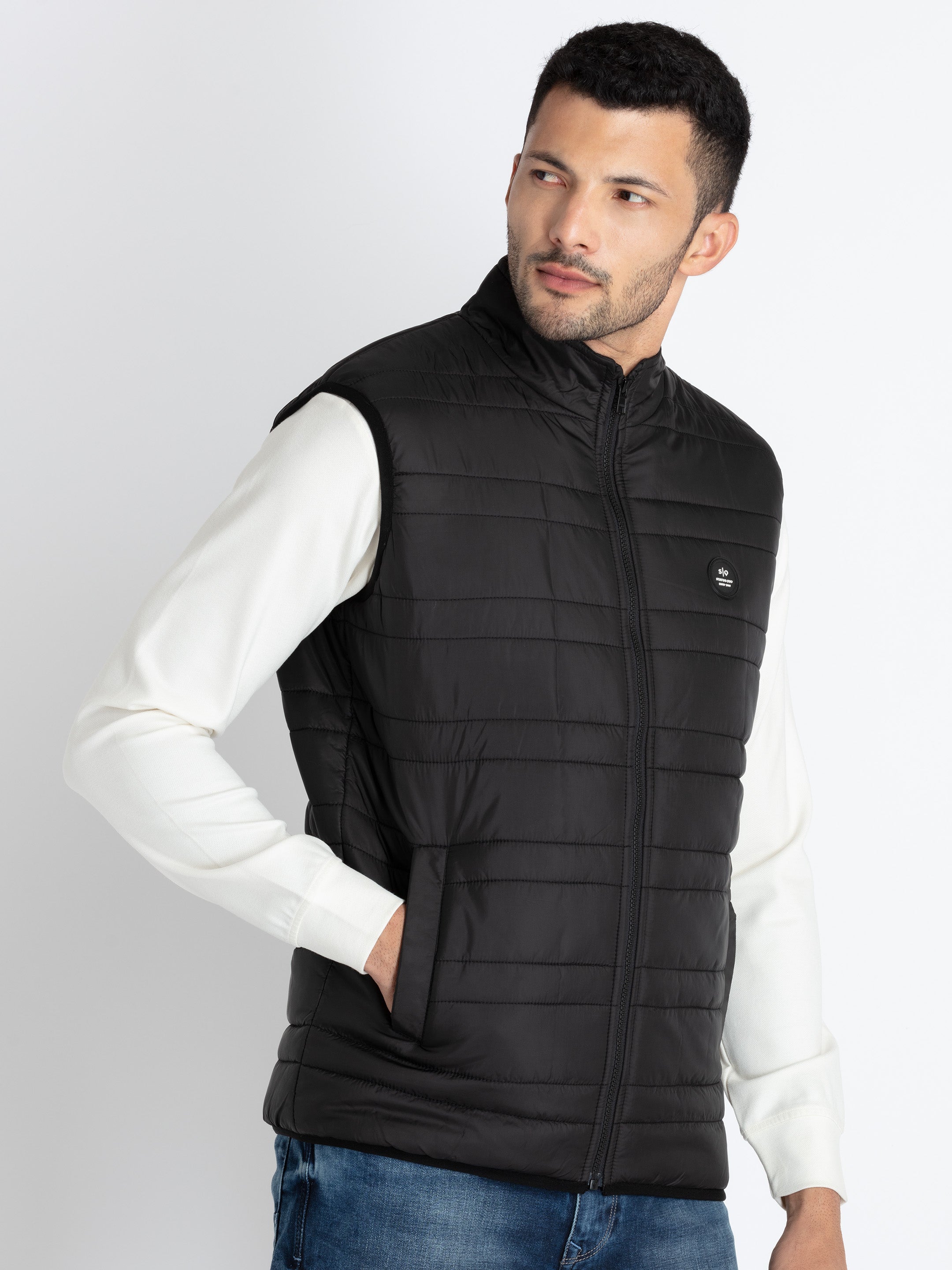 Mens Quilted Puffer Sleeveless Jacket Secondary image