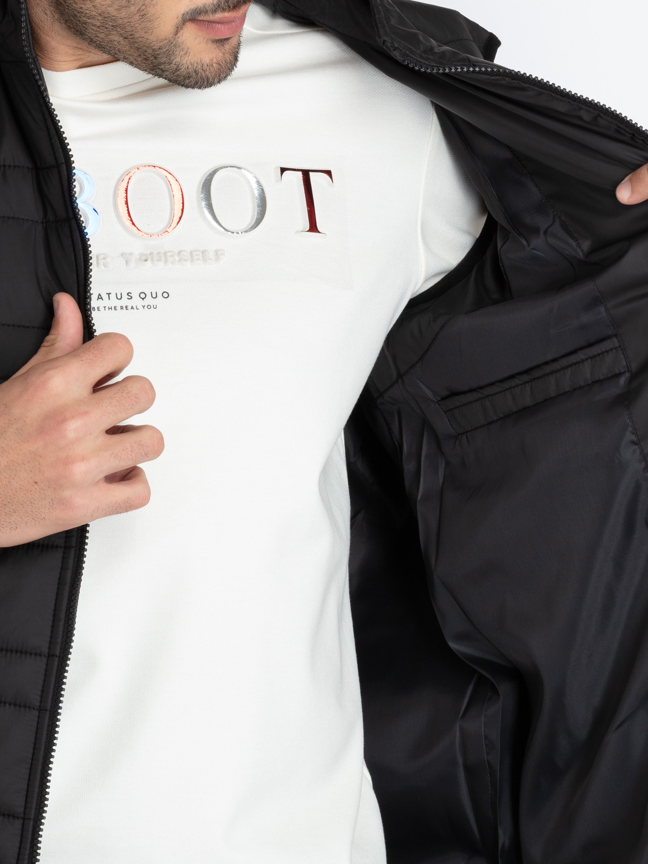 Mens Quilted Puffer Sleeveless Jacket