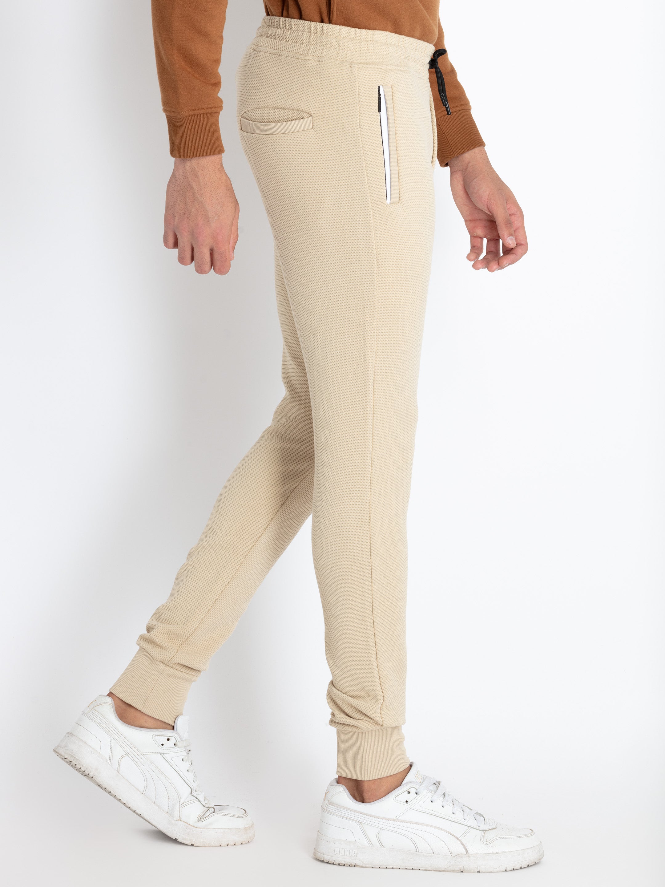 Mens Popcorn Textured Joggers