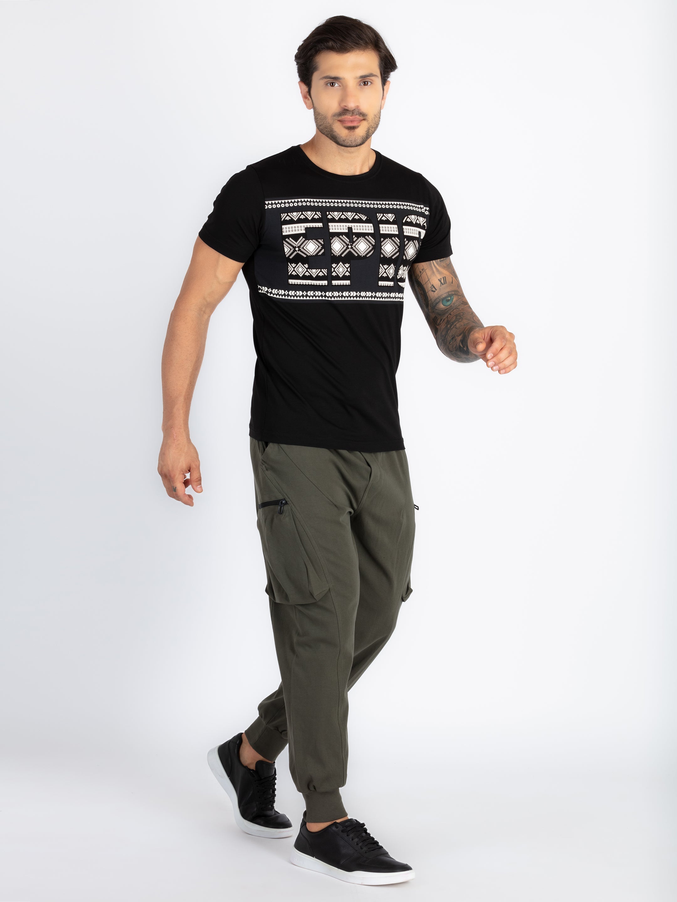 Mens Solid Balloon Fit Joggers