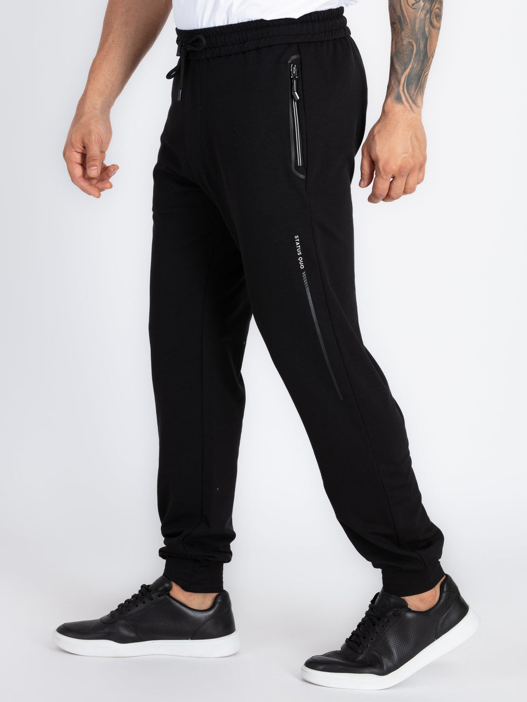 Mens Solid Regular Fit Joggers