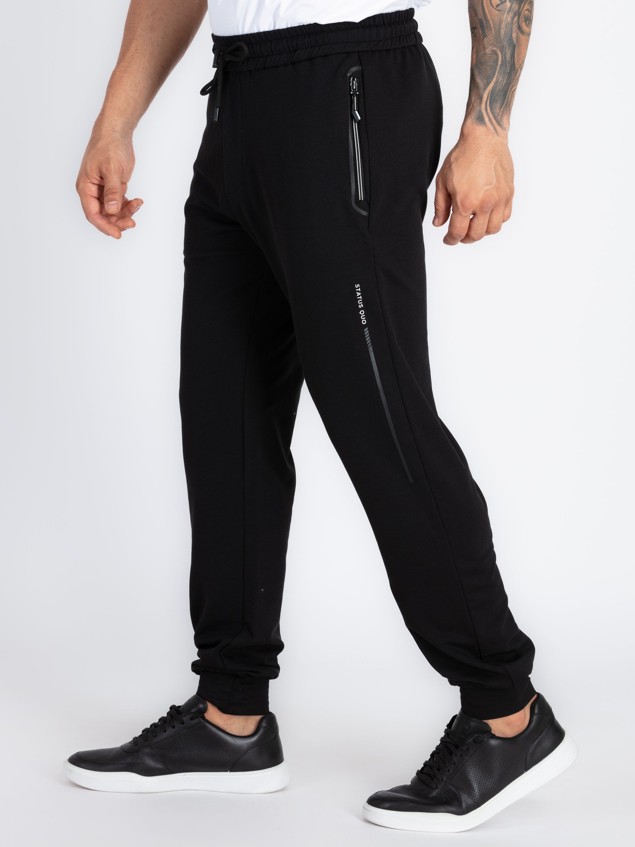 Mens Solid Regular Fit Joggers