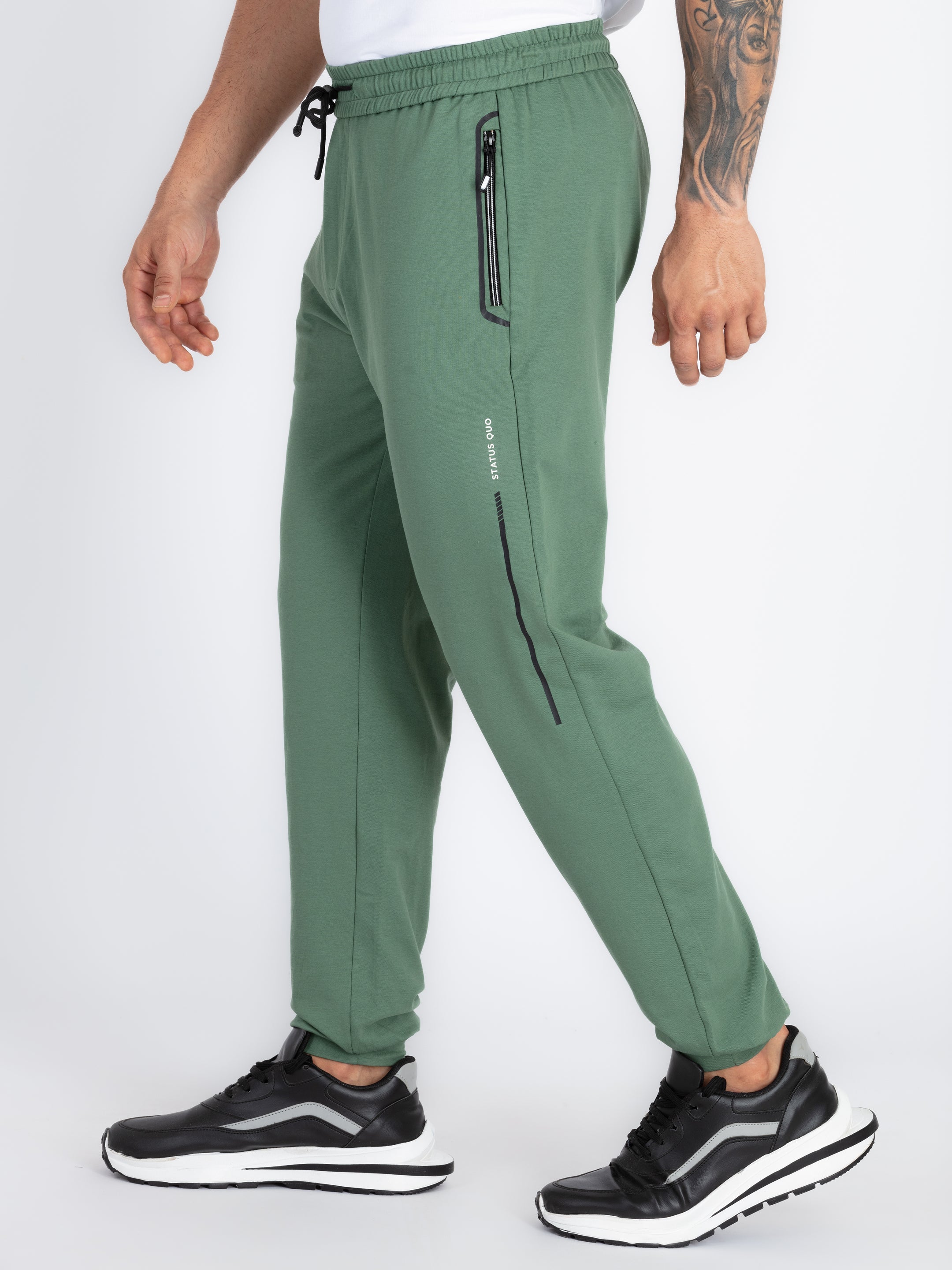 Mens Solid Regular Fit Joggers