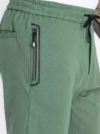 Mens Solid Regular Fit Joggers