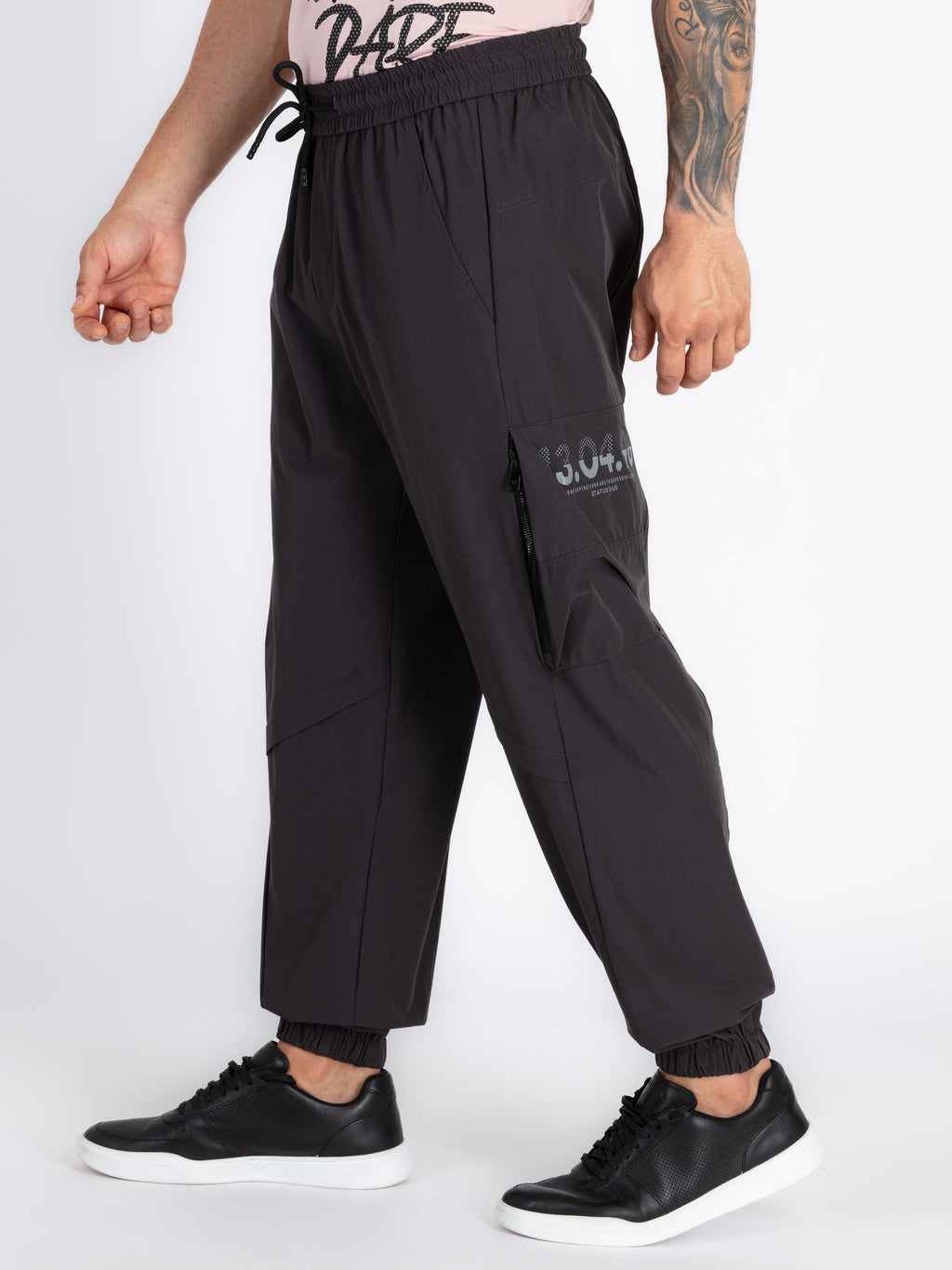 Mens Solid Regular Fit Joggers