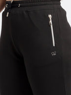 Womens Solid Regular Fit Joggers