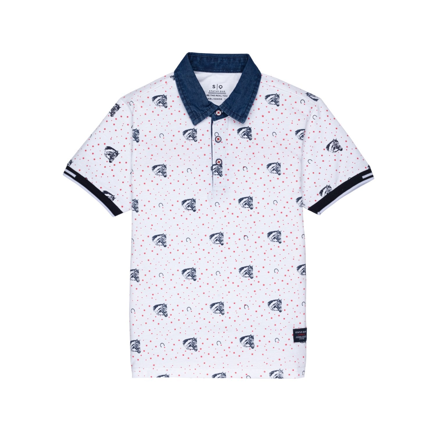 Status Quo |Kids Printed Regular Fit T-shirt - 4, 6, 8, 10, 12, 14, 16