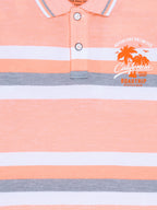 Boys Striped Polo T-shirt
