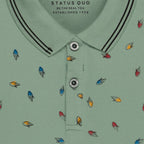 Boys All Over Printed Polo T-shirt