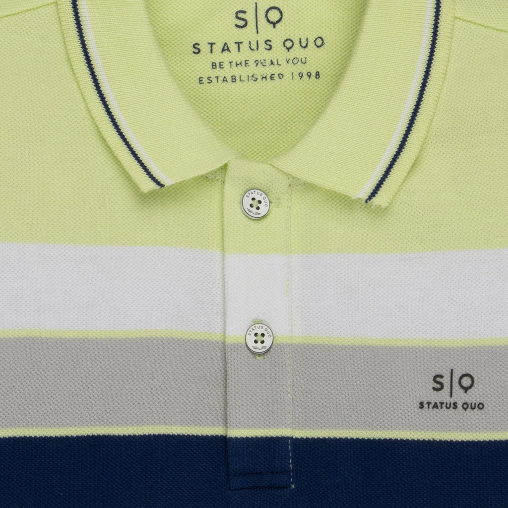 Boys Striped Polo T-shirt