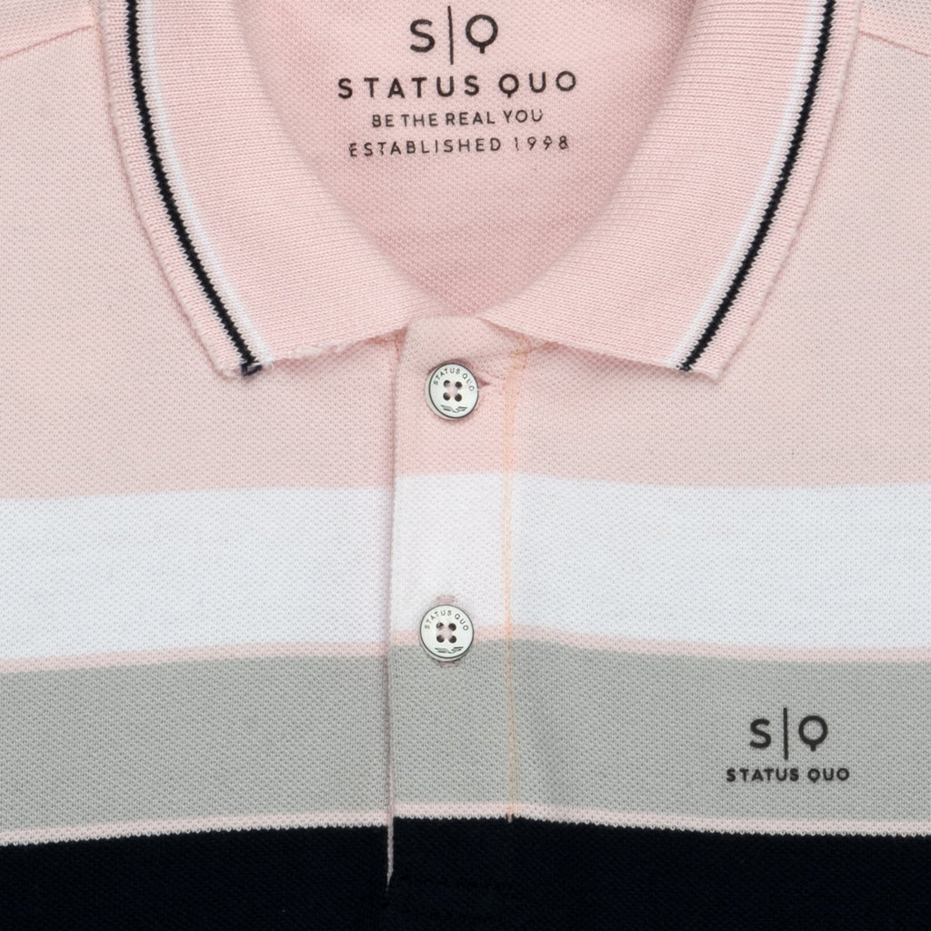 Boys Striped Polo T-shirt