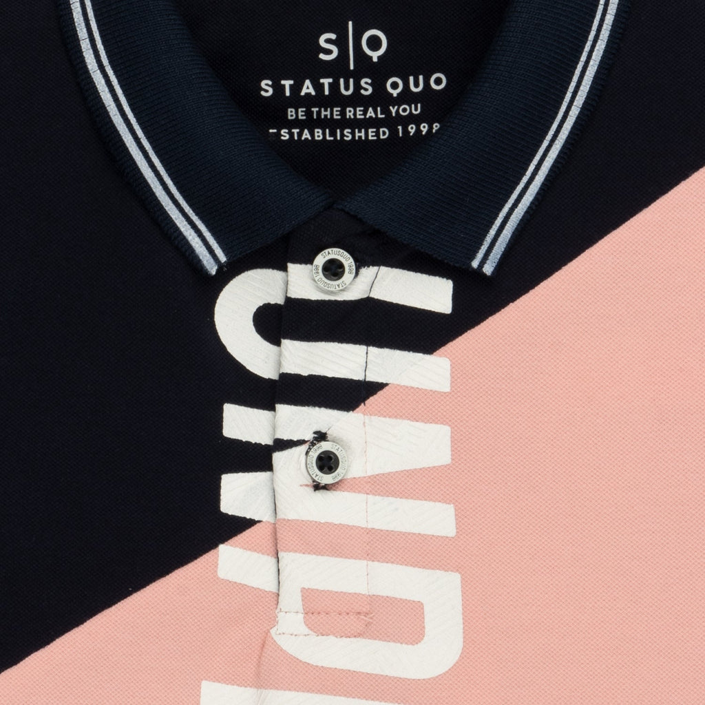 Boys Colourblock Polo T-shirt