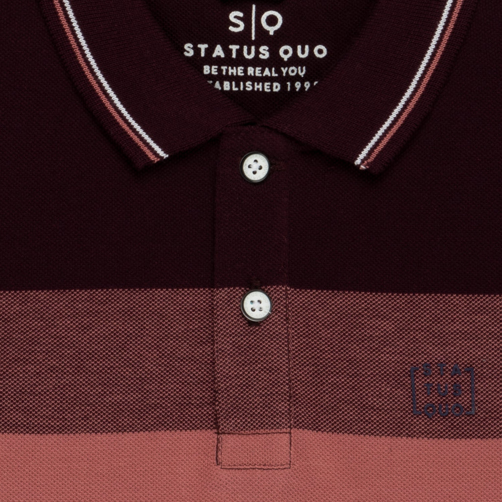 Boys Striped Polo T-shirt