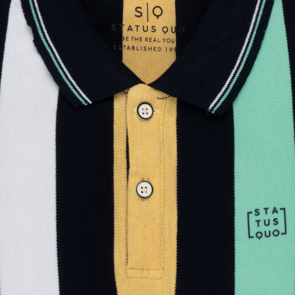 Boys Striped Polo T-shirt