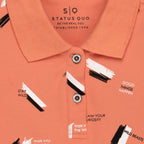 Boys All Over Printed Polo T-shirt