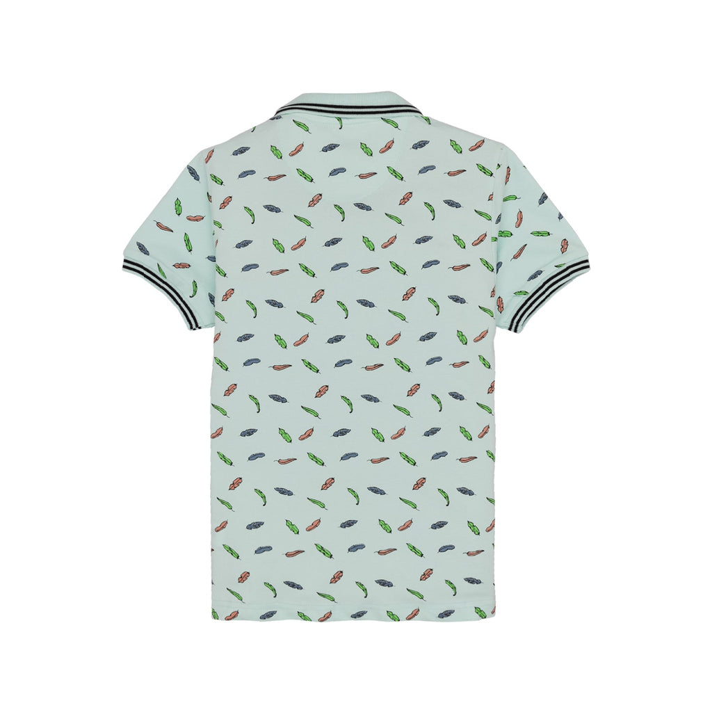 Boys Printed Polo T-Shirt