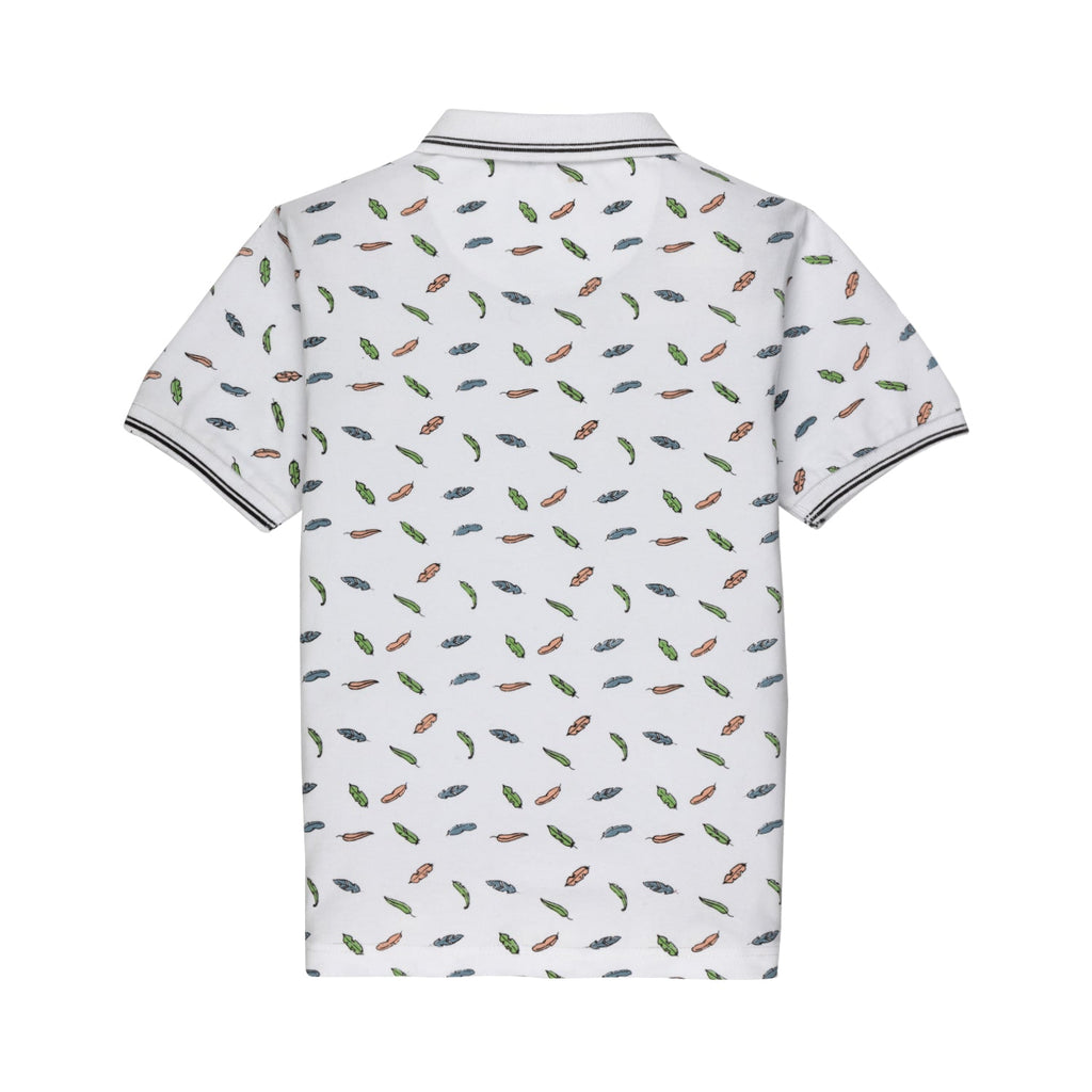 Boys All Over Printed Polo T-shirt