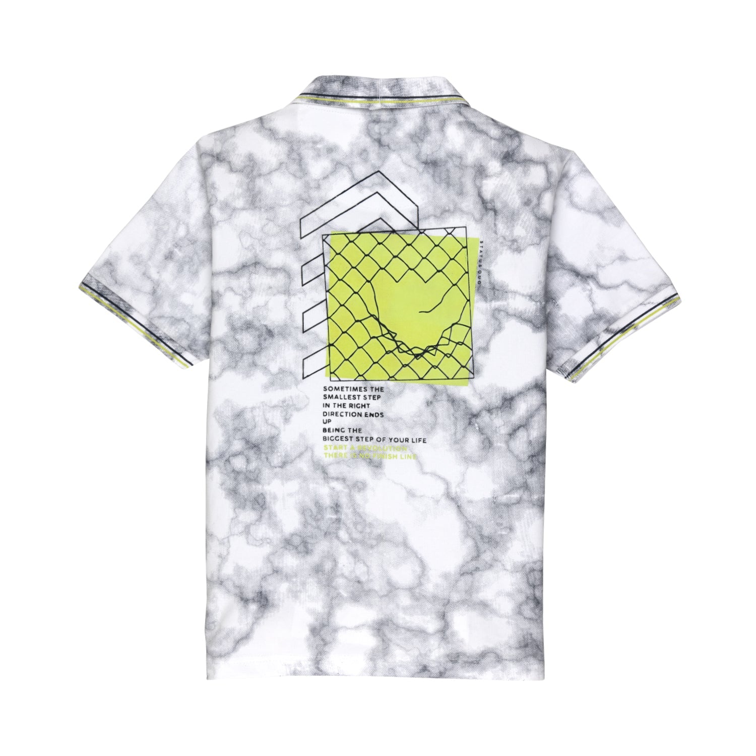 Boys All Over Printed Polo T-shirt