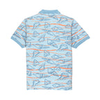 Boys All Over Printed Polo T-shirt