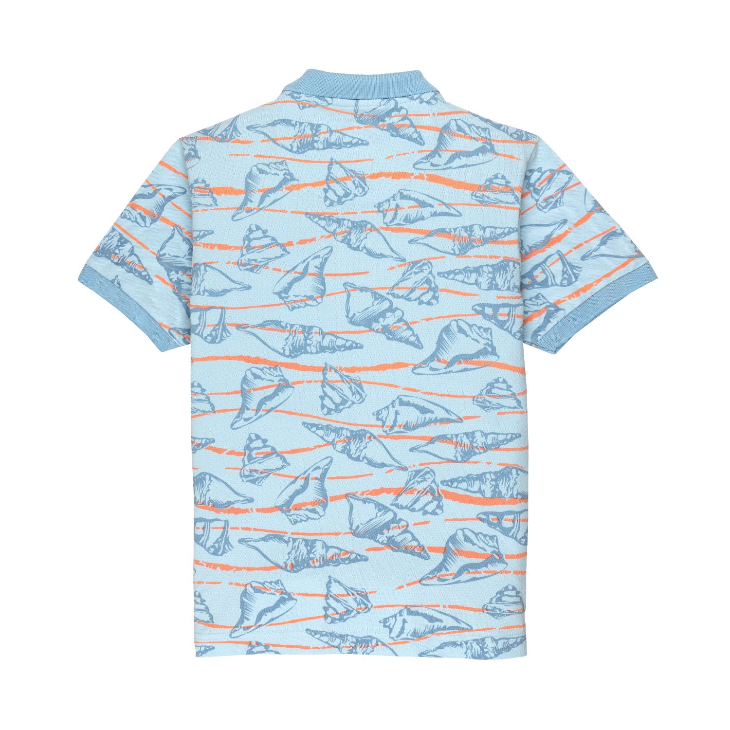 Boys All Over Printed Polo T-shirt