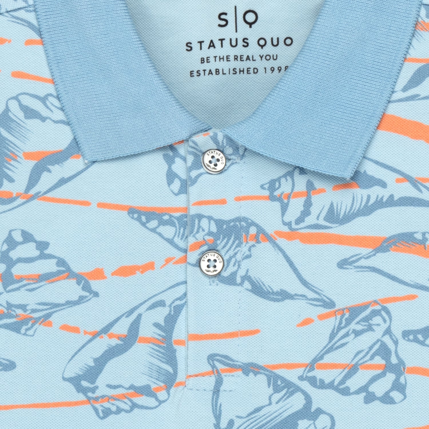 Boys All Over Printed Polo T-shirt