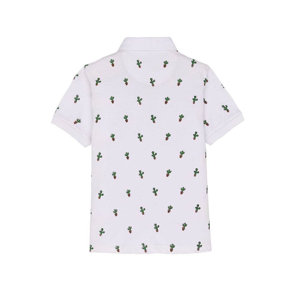 Boys All Over Printed Polo T-Shirt