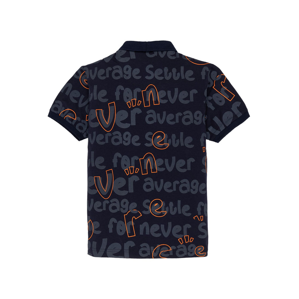 Boys All Over Printed Polo T-Shirt