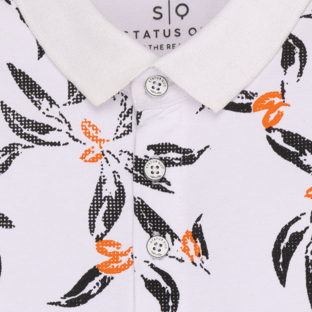 Boys All Over Printed Polo T-Shirt