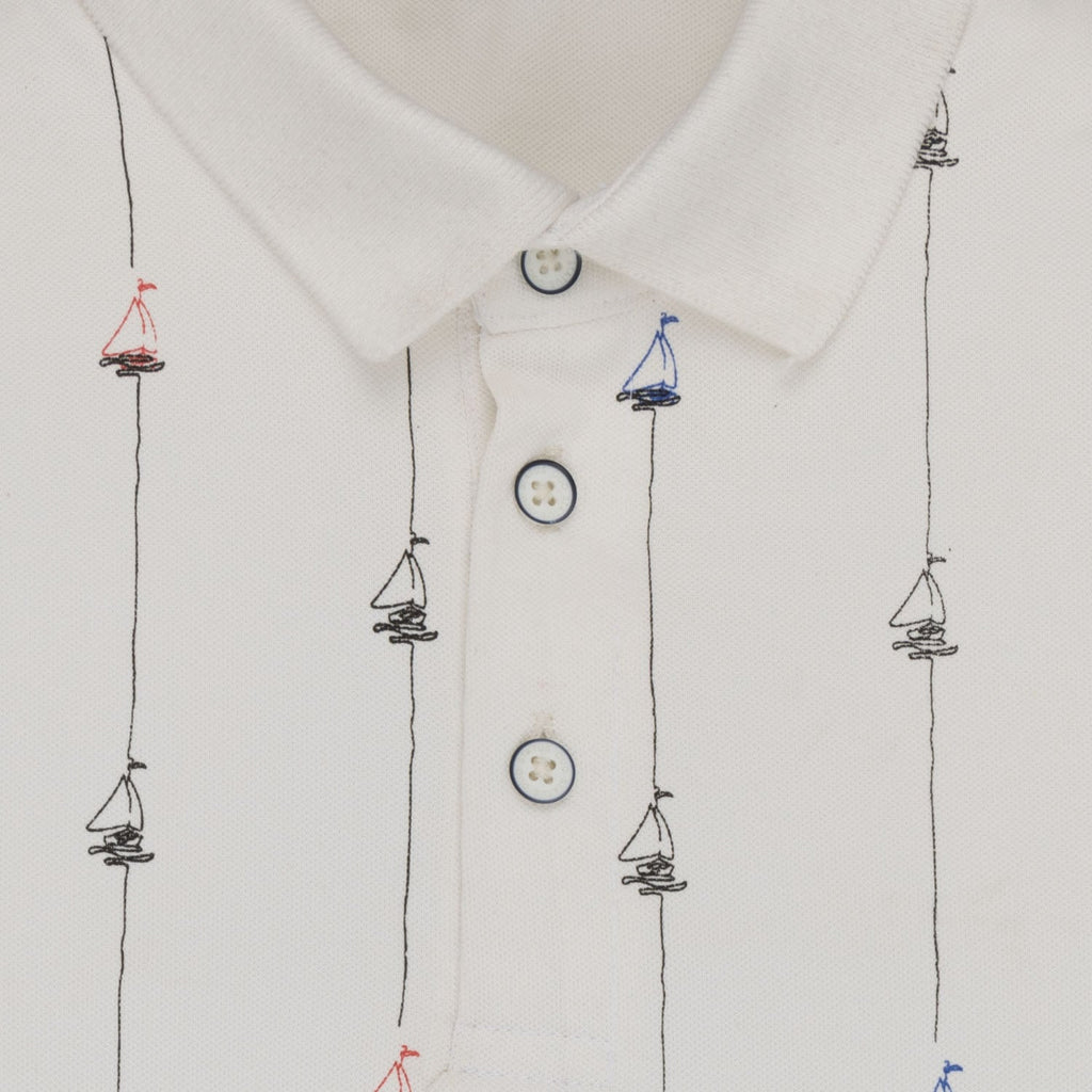 Boys All Over Printed Polo T-Shirt