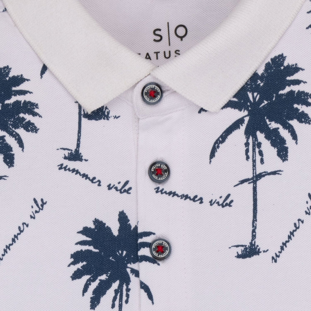 Boys All Over Printed Polo T-Shirt