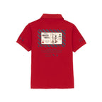Boys Back Printed Polo T-Shirt