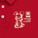 Boys Back Printed Polo T-Shirt