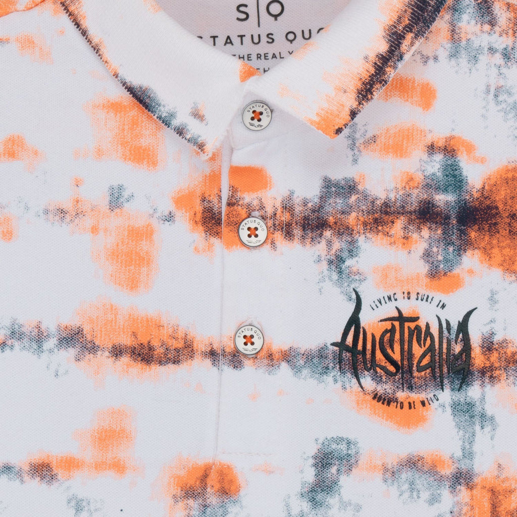 Boys All Over Printed Polo T-Shirt
