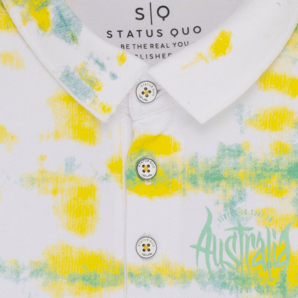 Boys All Over Printed Polo T-Shirt