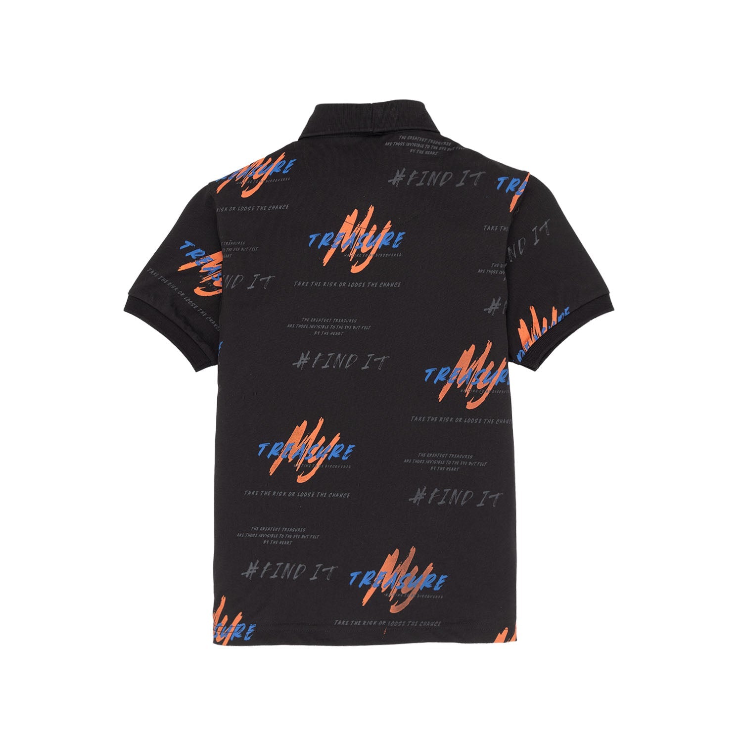Boys All Over Printed Polo T-Shirt