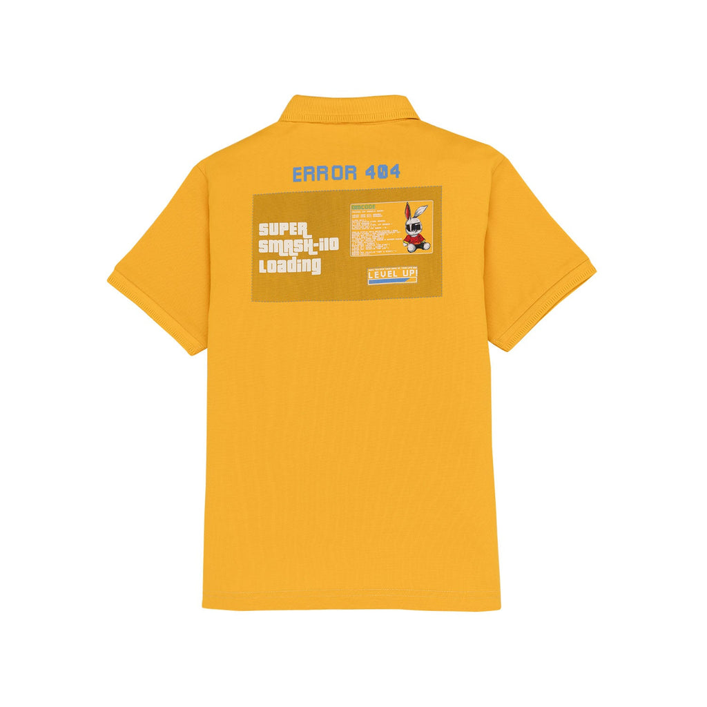 Boys Back Printed Polo T-Shirt