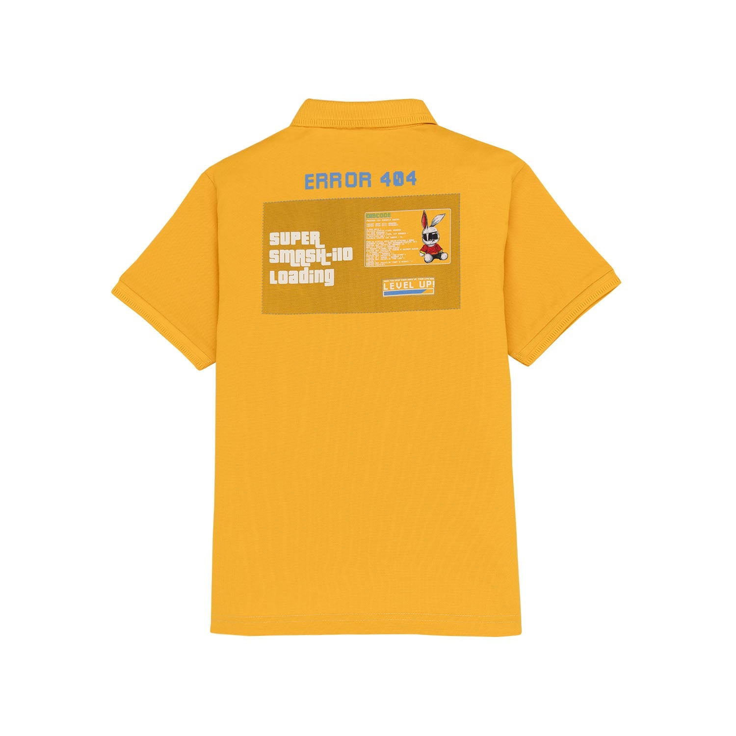 Boys Back Printed Polo T-Shirt