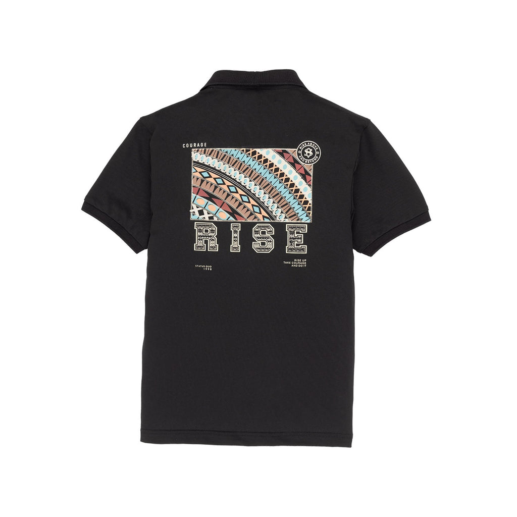 Boys Back Printed Polo T-Shirt