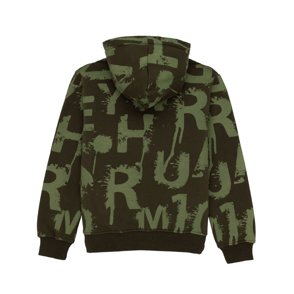 Boys Printed Sweatshirt With Hoodie