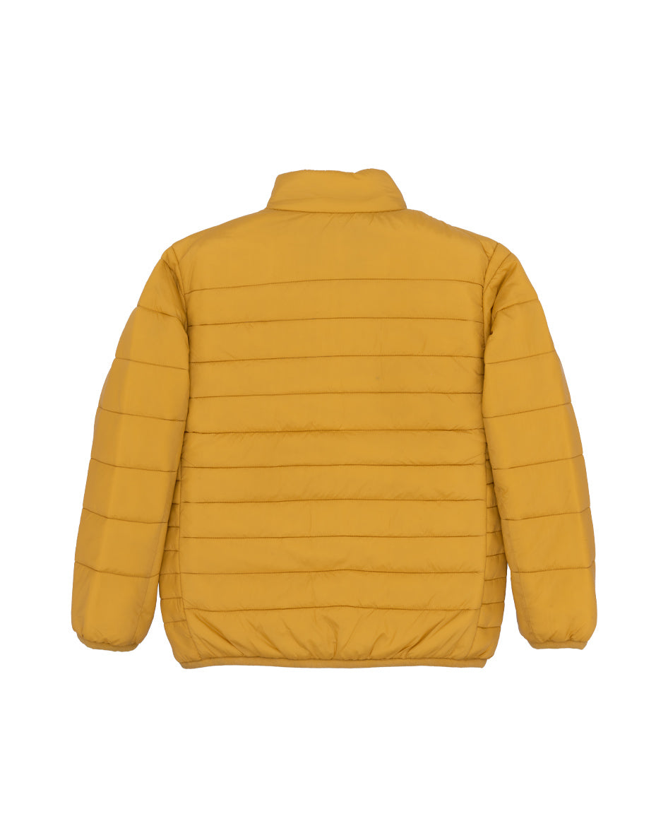 Boys Mustard Yellow Puffer Jacket Secondary image