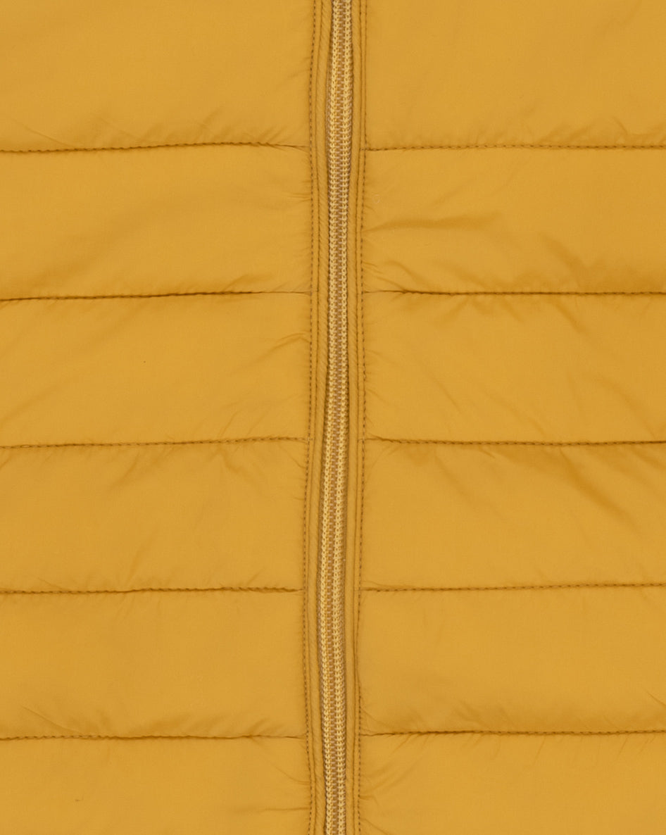 Buy Men's Olive & Yellow Reversible Puffer Jacket Online | SNITCH