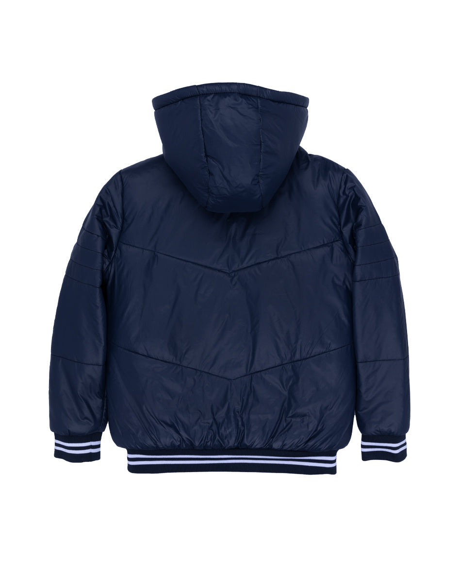 Boys Quilted High Neck Jacket