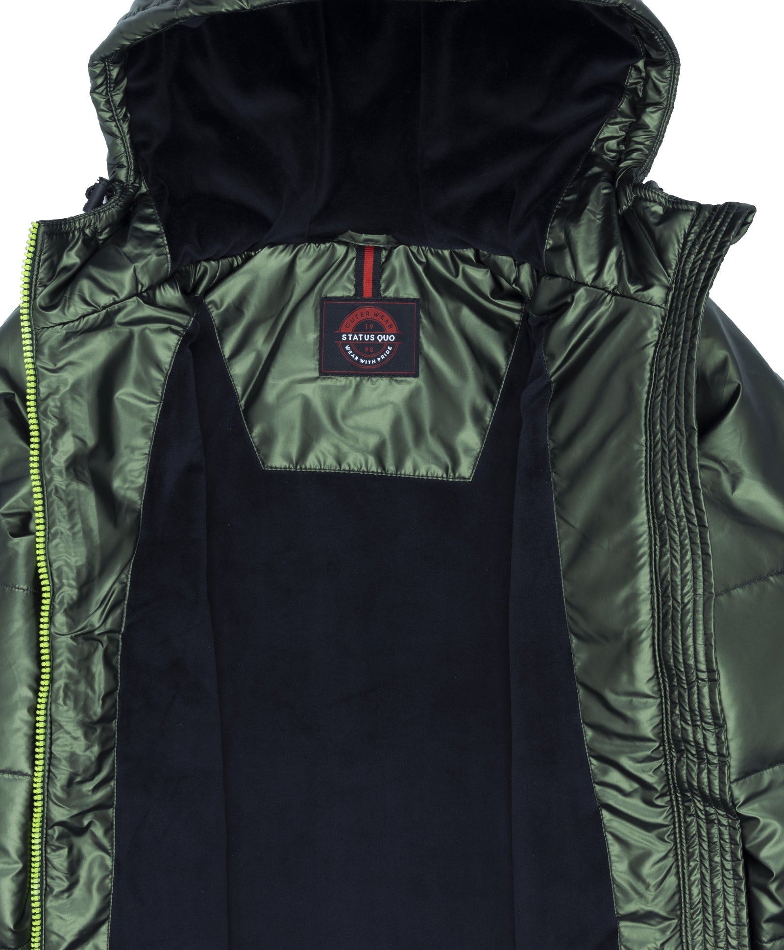 Boys Quilted  Hooded Jacket