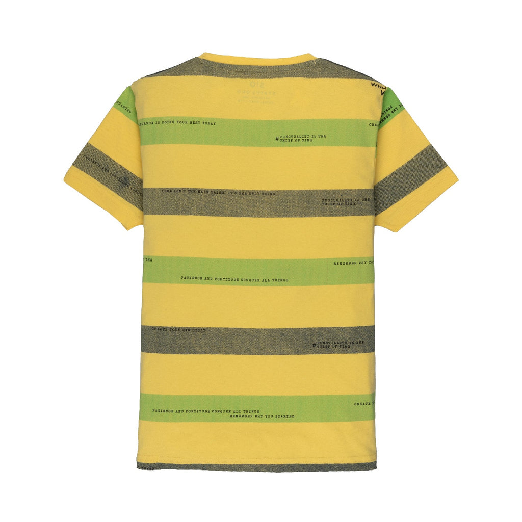 Boys Striped Round Neck T-shirt