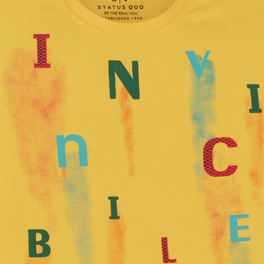 Boys Printed Round Neck T-Shirt
