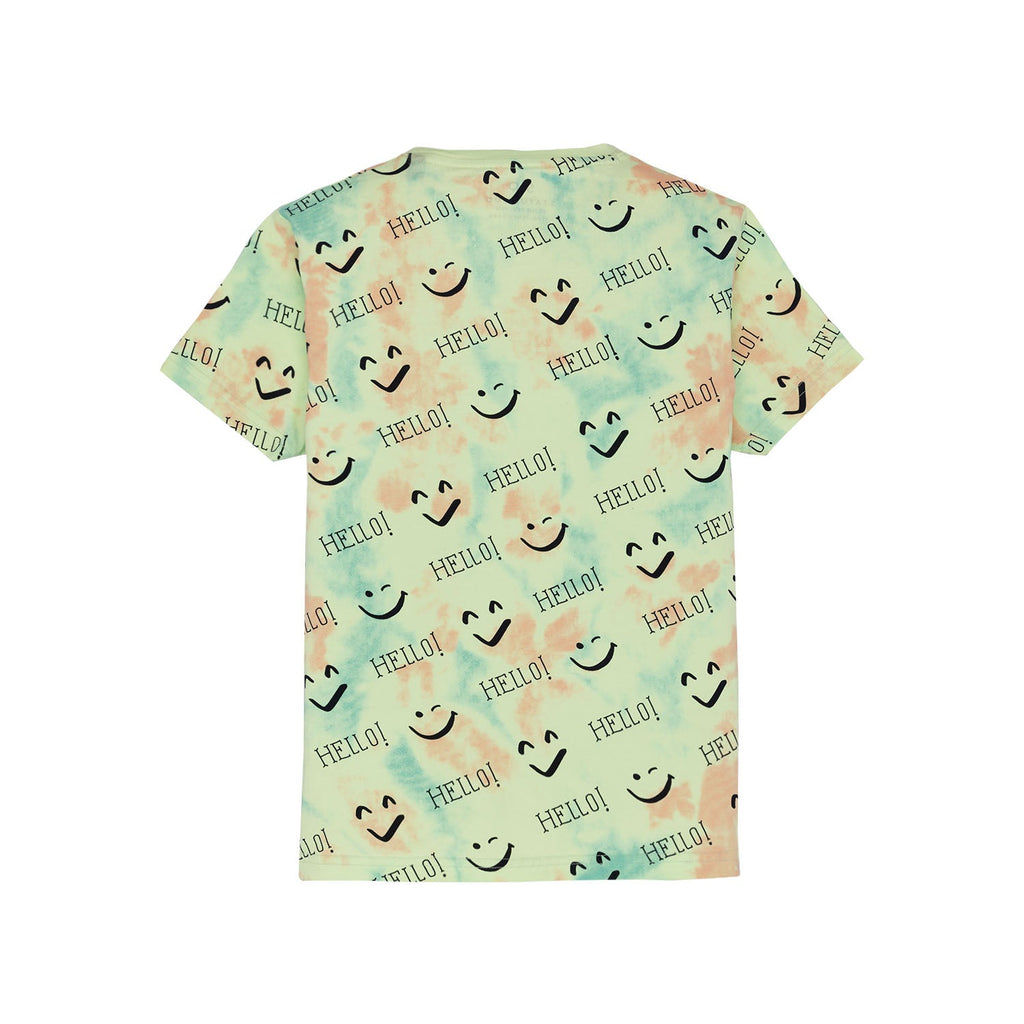 Boys All Over Printed Round Neck T-Shirt